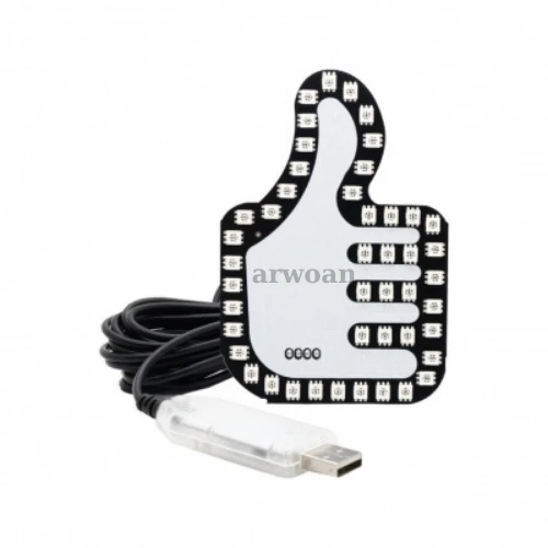 Araba İnteraktif Parmak Işığı Çok Fonksiyonlu Uyarı Anti-arka Çarpışma Işığı - 3