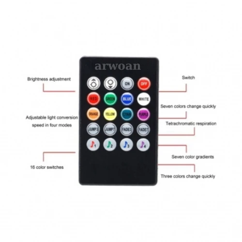 Araba İnteraktif Parmak Işığı Çok Fonksiyonlu Uyarı Anti-arka Çarpışma Işığı