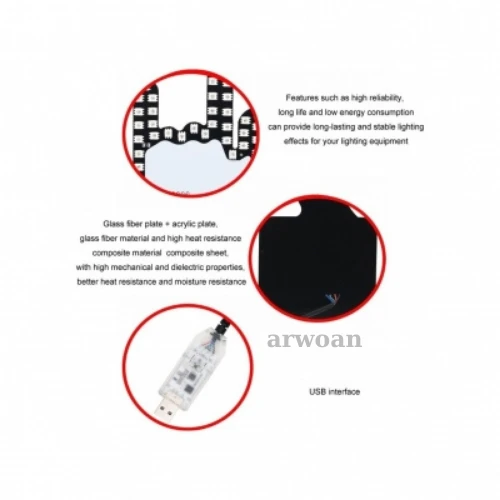 Araba İnteraktif Parmak Işığı Çok Fonksiyonlu Uyarı Anti-arka Çarpışma Işığı - 2