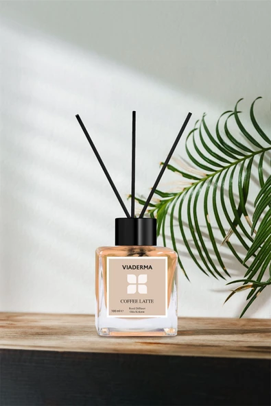 Viaderma Kare Şişe Kahve Esansı Bambu Çubuklu Oda Kokusu 100 ml - 3