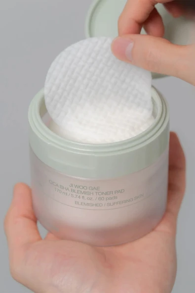 Celimax Ji Woo Gae Cica BHA Blemish Toner Pad(GLOBALCARE) - 2