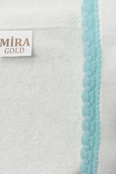 3 Lü Renkli Kuğu Nakışlı Su Taşı Kenar İşlemeli Havlu Seti 50X90 Cm - 5