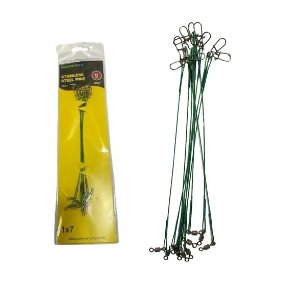 Powerex 15cm 10'lu Paket Çelik Tel  Klipsli Bilyeli Fırdöndülü
