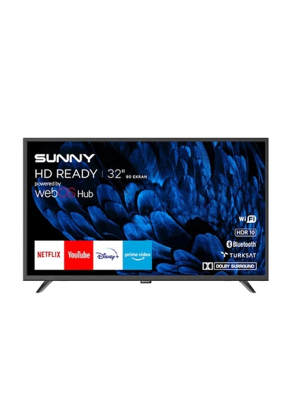 Sunny SN32DAL540 HD 32" 82 Ekran Uydu Alıcılı webOS Smart LED TV