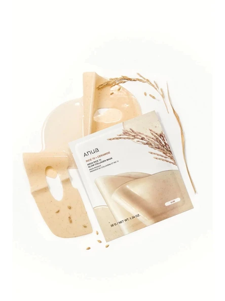 ANUA RICE 70 GLOW COLLAGEN MASK (Parlak Kolajen Maske) (GLOBALCARE) ürün görseli 1