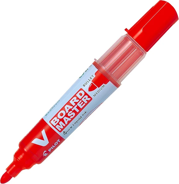 Pilot V-Board Master Yuvarlak Uç Tahta Kalemi Kırmızı 1 Adet