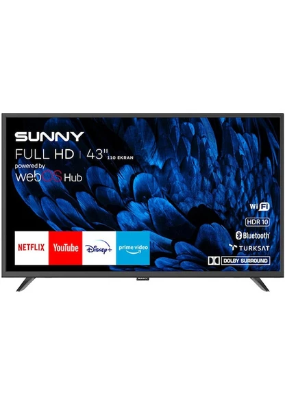 Sunny SN43DAL540 Full HD 43" 109 Ekran Uydu Alıcılı webOS Smart LED TV