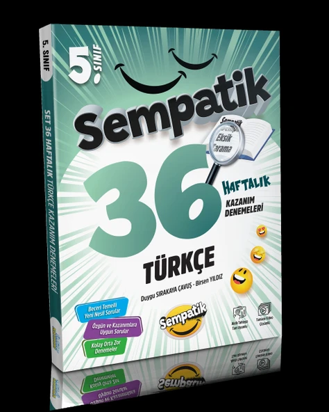 5.sınıf Sempatik Türkçe 36 Haftalık Kazanım Denemeleri