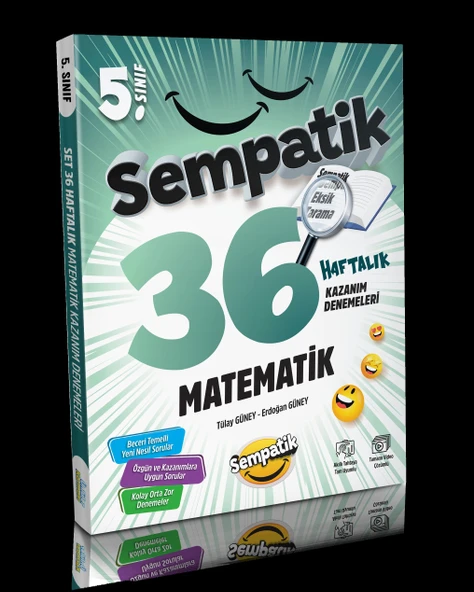 5.sınıf Sempatik Matematik 36 Haftalık Kazanım Denemeleri
