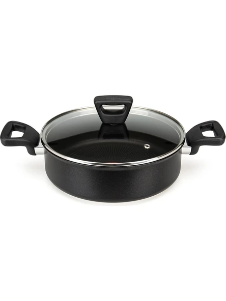 Tefal 3X Titanium Force Kapaklı Kısa Tencere 24 CM