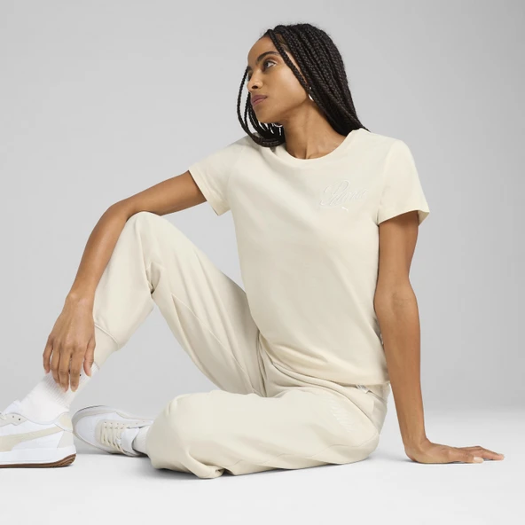 Puma 68498287 Script Kadın Spor Tişört - Resim 3