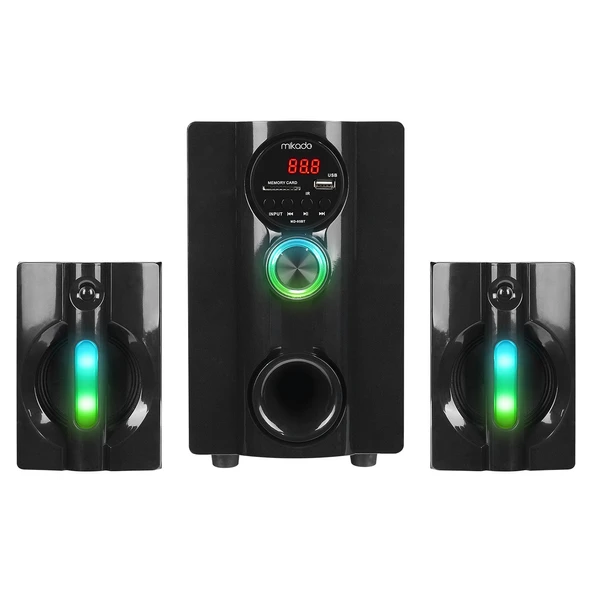 Mikado MD-95BT 2+1 20W Siyah Multimedya FM/BT/SD/USB Speaker Hoparlör