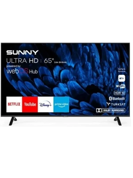 Sunny SN65FMN252 Frameless 4K Ultra HD 65" 165 Ekran Uydu Alıcılı webOS Smart LED TV - Resim 2