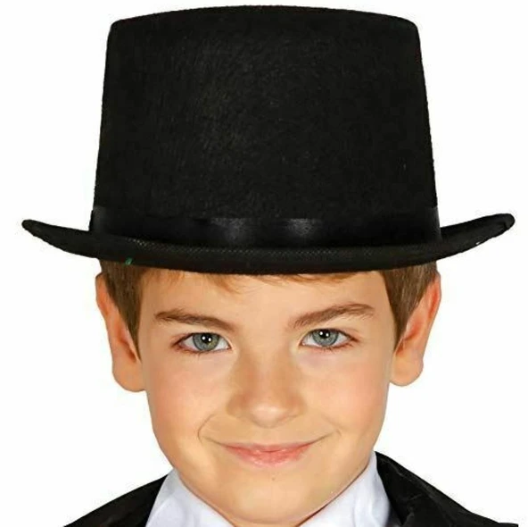 Sihirbaz Şapkası Çocuk Boy Siyah Renk - 1