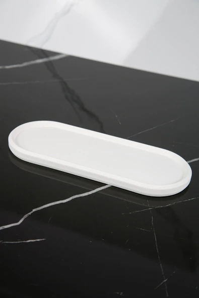 Dekoratif Oval Sunum Tepsisi Tabağı Sunumluk 9x23 Cm - 2