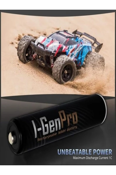 I-Gen Pro P101 2 Adet AA 2950 mAh Şarj Edilebilir Kalem Pil 1.2V Ni-MH Şarjlı Pil - 3