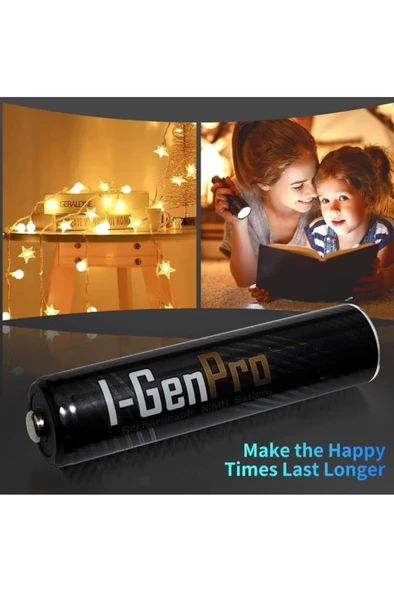I-Gen Pro P101 2 Adet AA 2950 mAh Şarj Edilebilir Kalem Pil 1.2V Ni-MH Şarjlı Pil - 5