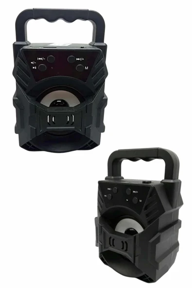 Işıklı Bluetooth Hoparlör Ses Bombası Taşınabilir Yüksek Ses Kaliteli Radyo Özelliği - 4