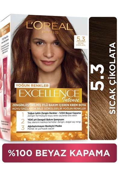 LOREAL EXCELLENCE KİT SAÇ BOYASI-5,3 SICAK ÇİKOLATA