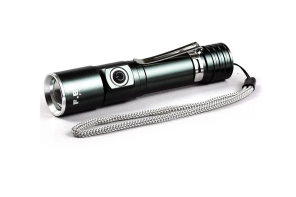 F.B.I F-90 Aluminyum Kaplama Mıknatıslı Şarjlı El Feneri - 1