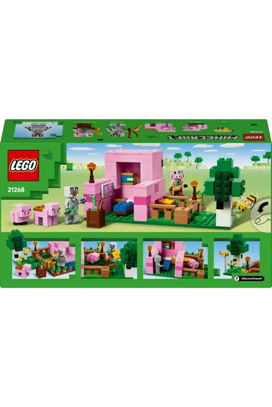 LEGO ® Minecraft® Yavru Domuz Evi 21268 - 7 Yaş ve Üzeri Yapım Seti (238 Parça) - 4