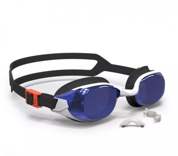 Nabaiji B-FiT Yetişkin Yüzücü Gözlüğü  Mavi-Turuncu