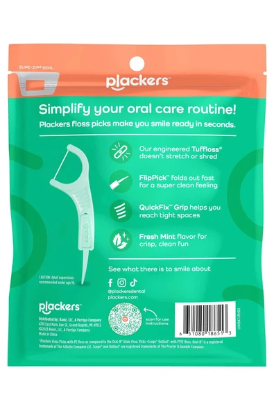 Plackers Micro Line Çatal Diş İpi Kürdanlı 150 Adet - 7