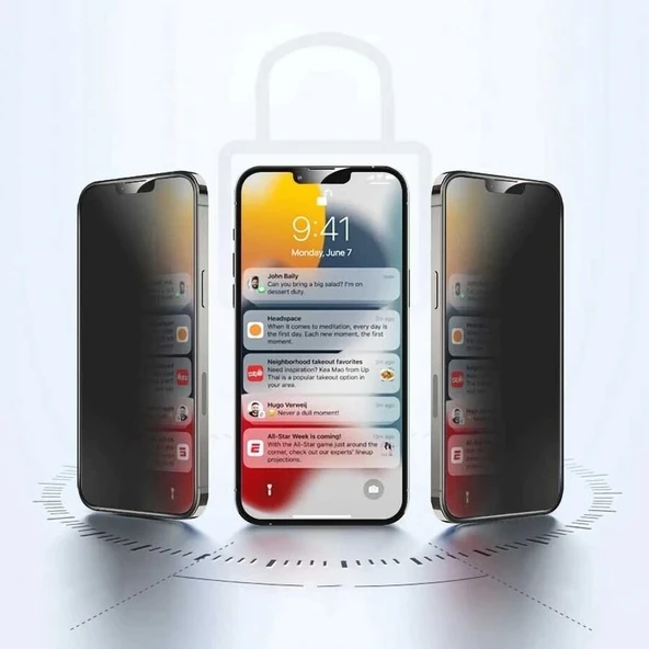 Apple iPhone 16E Redclick 5D Privacy Cam Ekran Koruyucu - 3