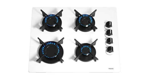 TEKA GBE 64002 WH BEYAZ 4 GÖZLÜ 60 CM. ANKASTRE CAM OCAK - 2