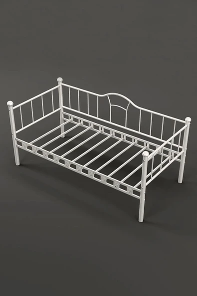 ARGİMO Kamelya Sedir Metal Karyola Beyaz 100 X 200 CM - 5