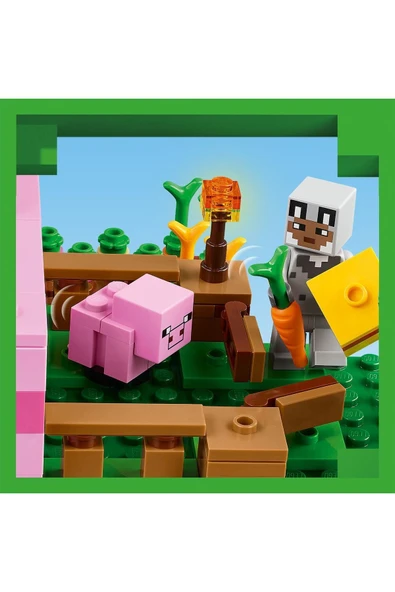 LEGO ® Minecraft® Yavru Domuz Evi 21268 - 7 Yaş ve Üzeri Yapım Seti (238 Parça) - 9