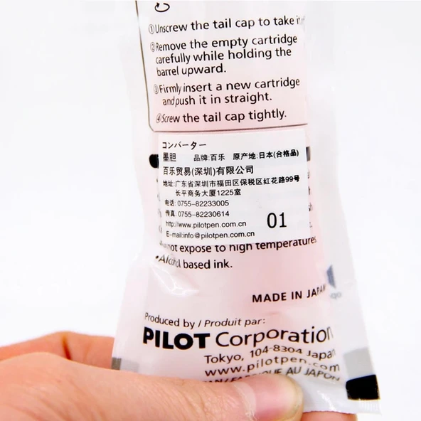 Pilot V-Board Master Yazı Tahtası Kalemi Kartuşu 3 Lü Kırmızı - 2