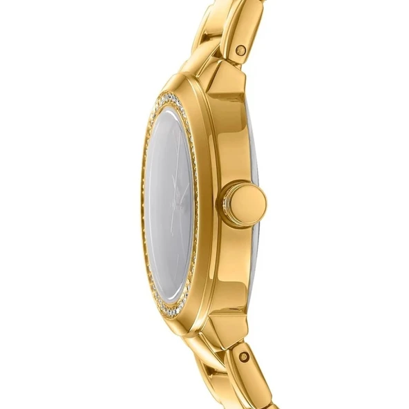DKNY DK1L024M0135 ALTIN KAPLAMA TAŞLI KADIN KOL SAATİ - 2