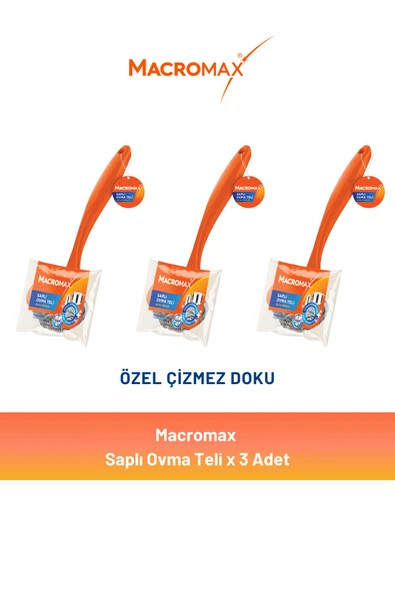 Macromax Saplı Ovma Teli x 3 Adet