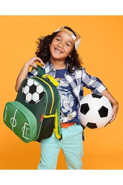 Carters Skip Hop Spark Style Futbol Yeşil Sırt Çantası - 2