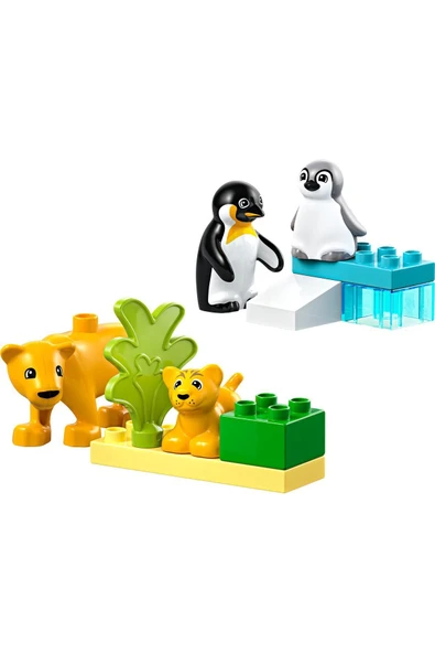 LEGO ® DUPLO® Kasabası Vahşi Hayvan Aileleri: Penguenler ve Aslanlar 10442 - 2 Yaş ve Üzeri(10 Parça) - 7