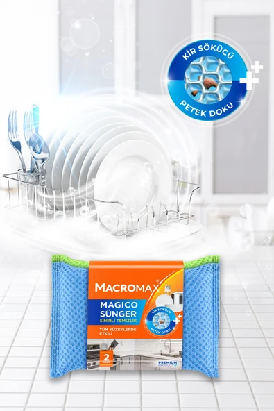 Macromax Magico Sünger 2'li x 5 Adet - 3