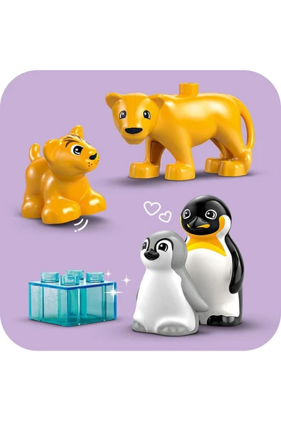 LEGO ® DUPLO® Kasabası Vahşi Hayvan Aileleri: Penguenler ve Aslanlar 10442 - 2 Yaş ve Üzeri(10 Parça) - 3