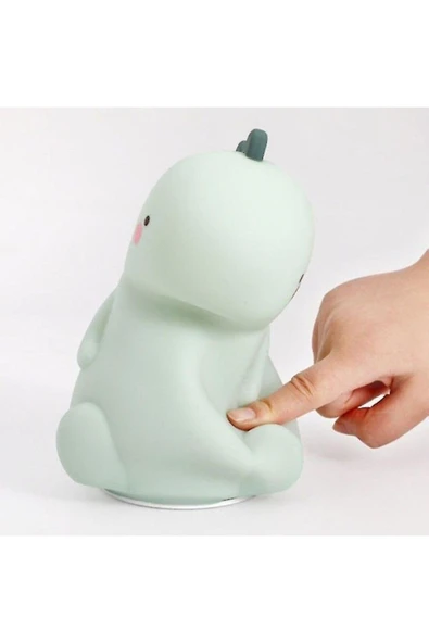 Lambalar Dinozor LED Lamba Silikon Başucu Lambası dinazor - 3