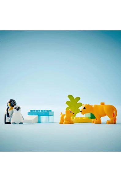 LEGO ® DUPLO® Kasabası Vahşi Hayvan Aileleri: Penguenler ve Aslanlar 10442 - 2 Yaş ve Üzeri(10 Parça) - 9