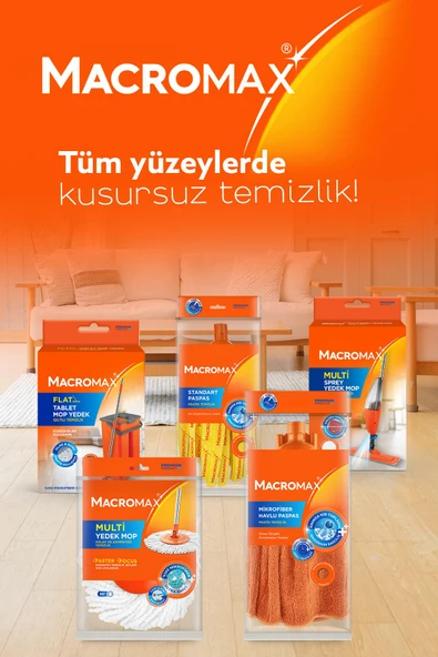 Macromax Fıesta Yer Temizlik Sistemi Mop Yedek - 2