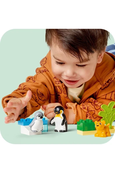 LEGO ® DUPLO® Kasabası Vahşi Hayvan Aileleri: Penguenler ve Aslanlar 10442 - 2 Yaş ve Üzeri(10 Parça) - 8