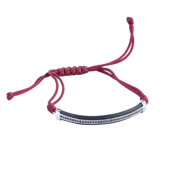 Taşlı Plakalı Çelik Erkek Bileklik ürün görseli 1