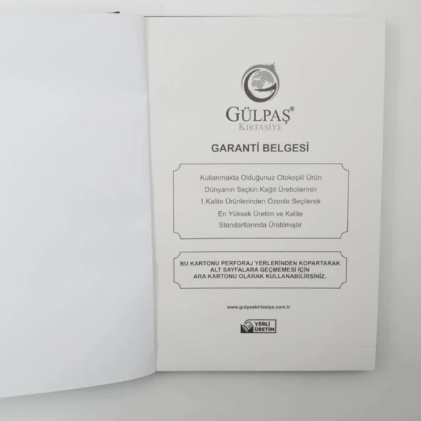 Gülpaş 21x30 3 Nüsha Suni Deri Ciltli İş Sağlığı ve İş Güvenliğine İlişkin Tespit ve Öneri Defteri Kod:232 - 2