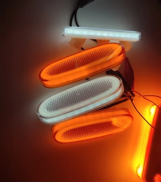 Sprinter Crafter Uyumlu Neon Ledli Yan Etek Lambası Beyaz - Resim 4