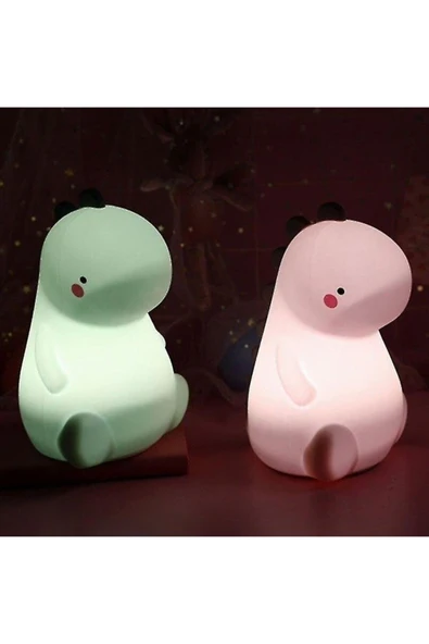 Lambalar Dinozor LED Lamba Silikon Başucu Lambası dinazor - 2