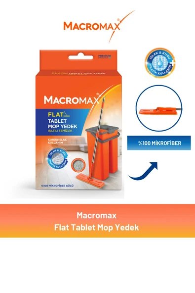 Macromax Flat Tablet Mop Yedek