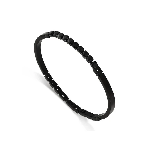 ARS048 Erkek Deri Çelik Bileklik ürün görseli 1