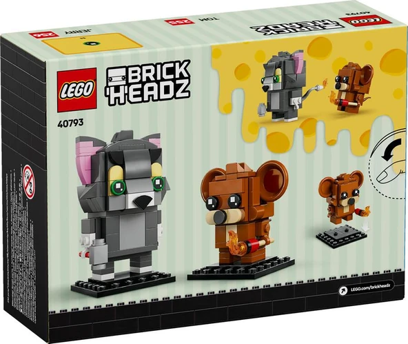 Lego BrickHeadz Tom ve Jerry Figürleri 40793 - Resim 3