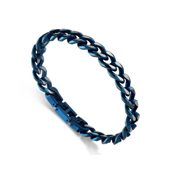 ARS148 Erkek Deri Çelik Bileklik ürün görseli 1